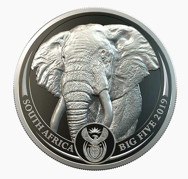 ELEPHANT 9995 PLATINUM PROOF COIN