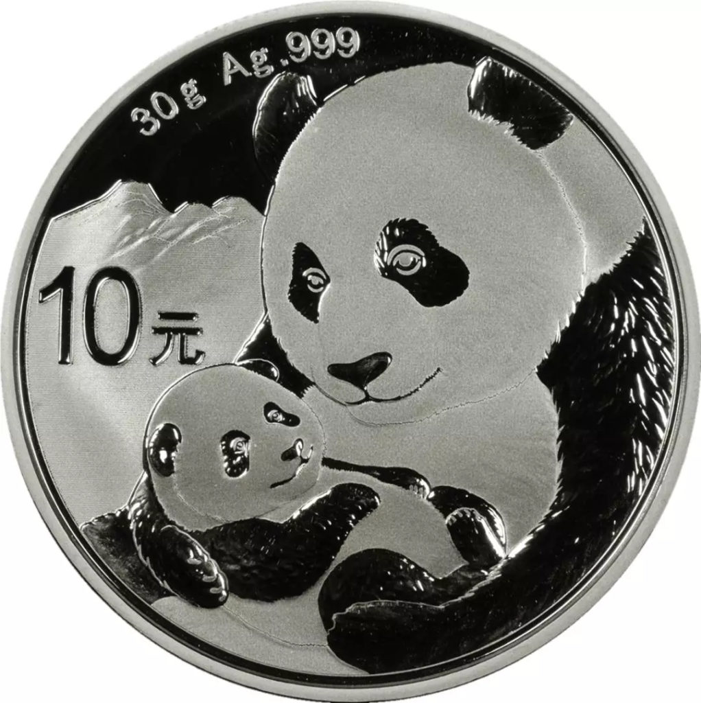 2019 panda silver coin