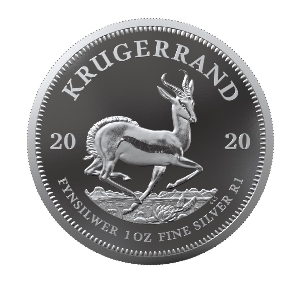 2020 1OZ SOUTH AFRICA KRUGERRAND 999 SILVER PROOF COIN